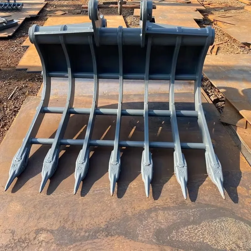 Excavator Root Rake Attachment - Ideal for Brush Clearing & Landscaping Projects