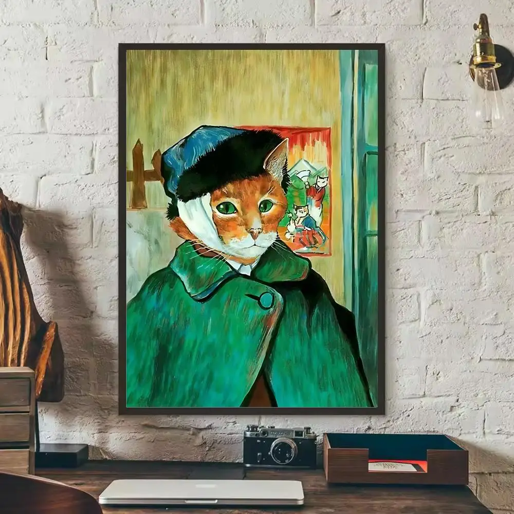 Van Gogh Second Creation Lustiges Poster für Zuhause, Wohnzimmer, Schlafzimmer, Bar, Flur, klebrige Wandkunst, Druck, ästhetische Dekoration – Detail 7