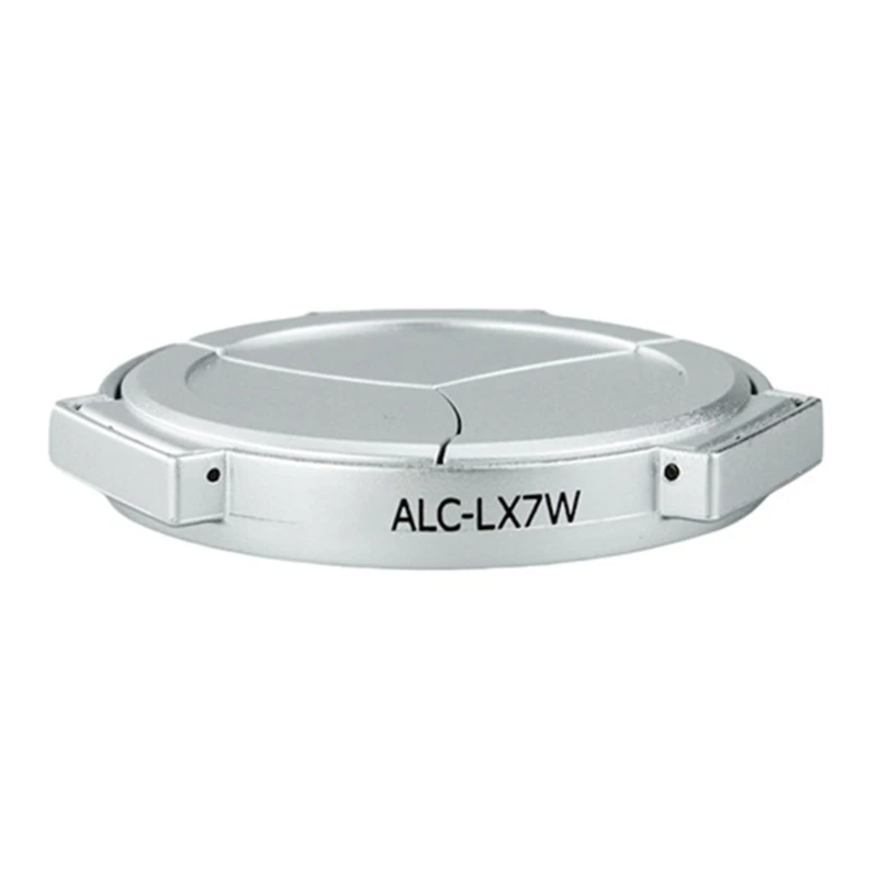 ALC LX7 Camera Auto Lens Caps for DMC-LX7 D-Lux6 Self-Retaining Automatic Lens Protector Black Silver