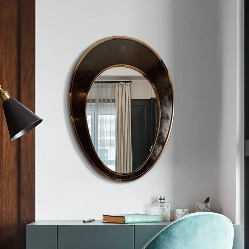 European bathroom bathroom mirror bedroom vanity makeup mirror wall mounted smart mirror