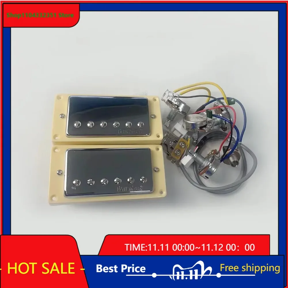 

Shop Bo-Hong Store-Wilkinson Ainico5 Humbucker Electric Guitar Pickups 2V2TWiring Harness Guitar Pickup-Suitable -Hot Sale