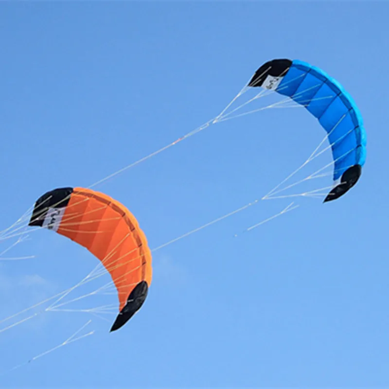 Gratis verzending quad line power vliegers voor volwassenen cerf volant gonflable jeux plein air Bird repeller 	 vliegende stokvlieger grote vliegerplezier