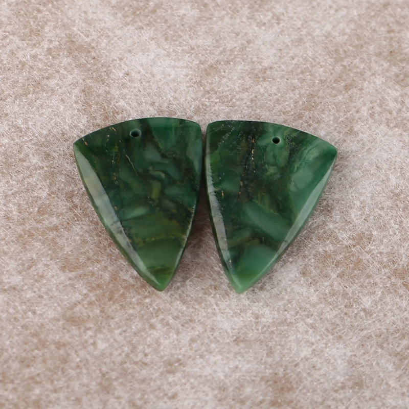 B&F African Jade Earring Beads for Jewelry Making, Handmade Natural stones beads, Stones for jewelry Making Supplies