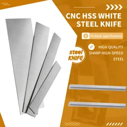 5x20x200mm 5x25 5x30 5x35 5x40 5x50 5x60 HSS White Steel Knife High Speed Steel Blank Tools High Hardness Flat Blade Material