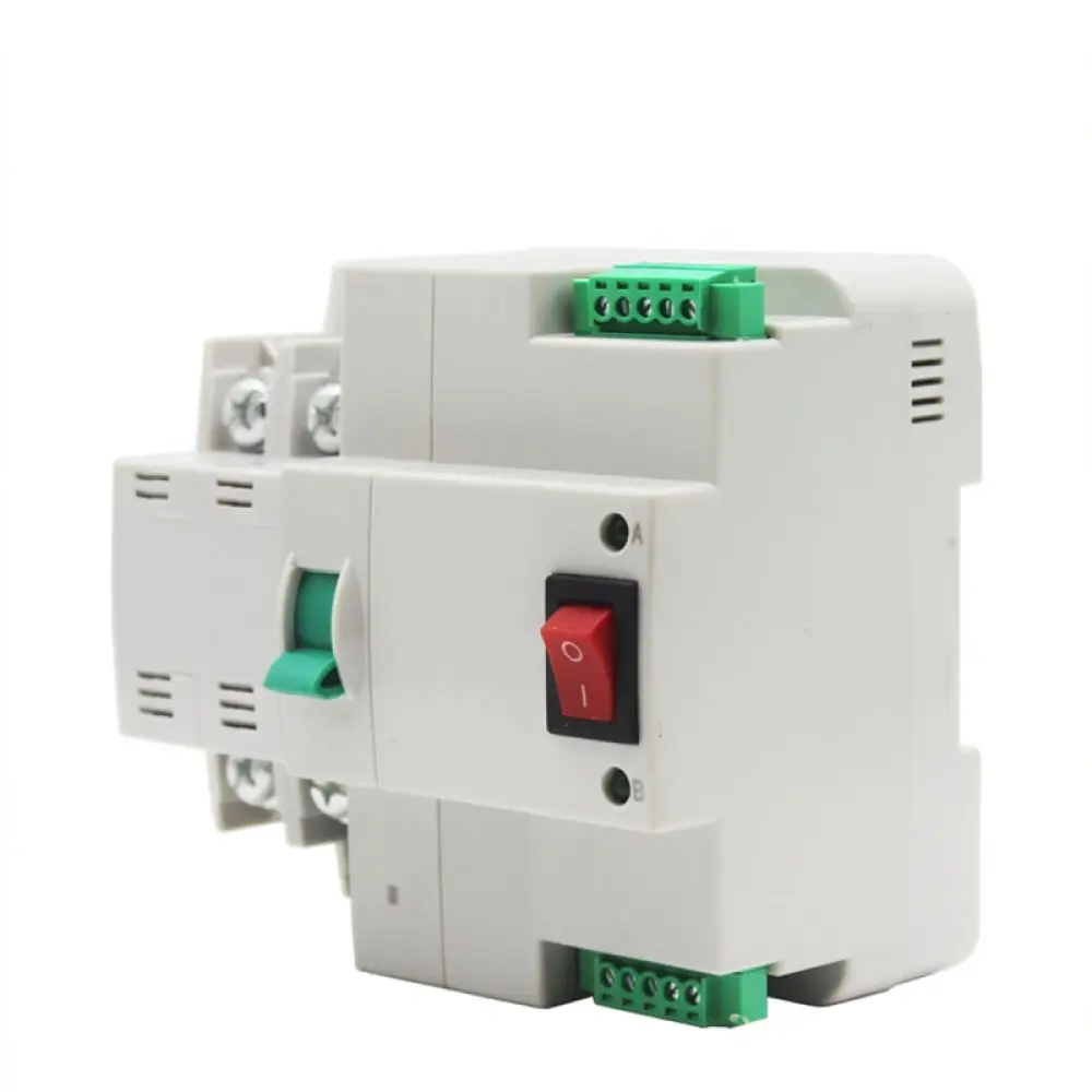 Emergency Dual Power Transfer Switch For ZGNALI 2P Automatic Changeover Controller Uninterruptible Power Supply Relay 63A