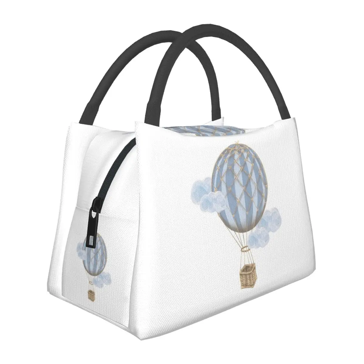

Blue Vintage Hot Air Balloon Insulated Lunch Bag for School Bento Storage Food Boxes Container Cooler Thermal Lunch Box Tote