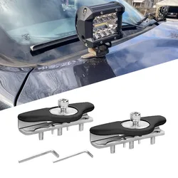 1 par de capucha de luz de coche soporte de Metal Universal Led HID Offroad SUV del motor del camión de la puerta de la cubierta de borde lámpara de trabajo Clip soporte titular de montaje abrazadera