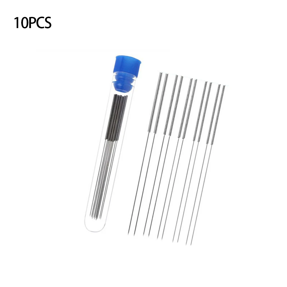 10pcs Stainless Steel Nozzle Cleaning Needles Kit For 3D Printer - 0.4mm Nozzle Cleaning Needles Kit