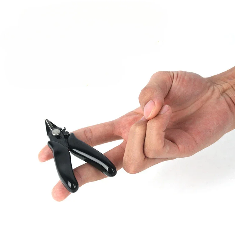 

Diagonal Pliers 3.5 Inch Mini Wire Cutter Small Soft Cutting Electronic Pliers Wires Insulating Rubber Handle Model Hand Tools