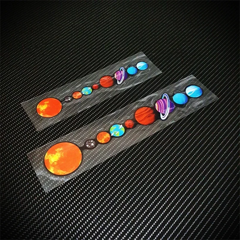 1PCS Solar System Planet Universe Decal Creative Fashion Sticker for Auto Car Truck Vans Motor Electric Computer Bike