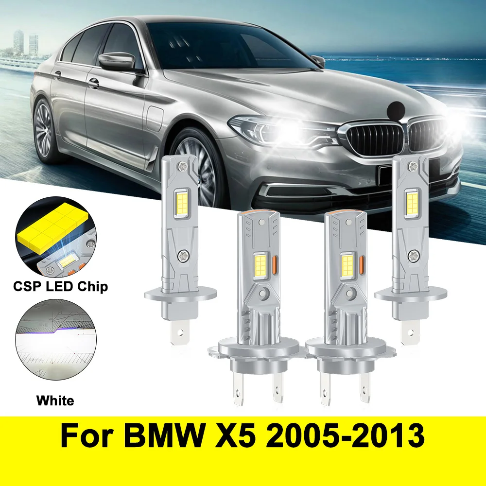 

30000LM Canbus No Error Автомобильная светодиодная фара 6000K CSP Chips High Low Beam Super Bright 12V Для BMW X5 2005-2013 Plug and Play