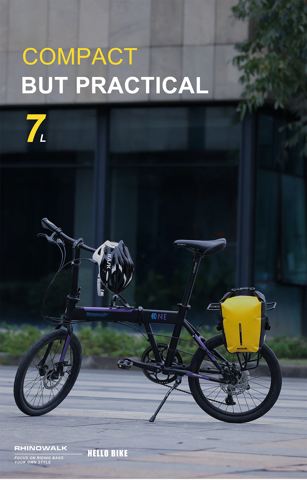 Rhinowalk 7L-15L Fahrradtasche, 100 % wasserdicht, Frontgepäckträger, hinten, Fahrradgepäckträger, Radfahren, Tasche, Fahrradzubehör, MTB – Detail 23