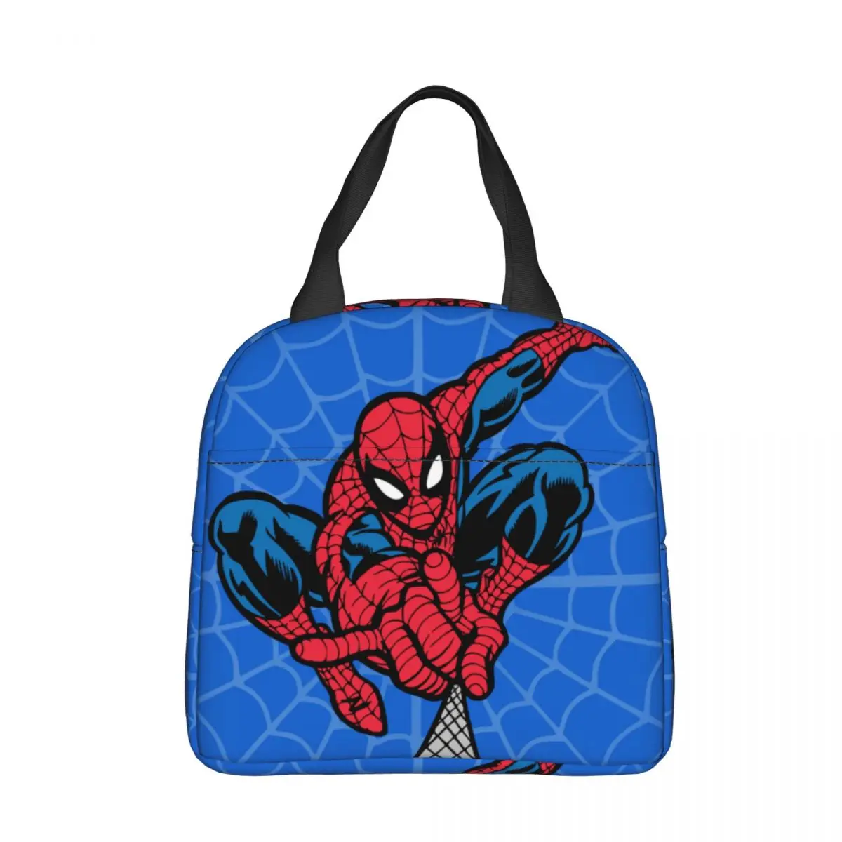 Bolsas de almuerzo con aislamiento de Spider-man, bolsa enfriadora, contenedor de almuerzo, Tote portátil, Picnic universitario para niños y niñas