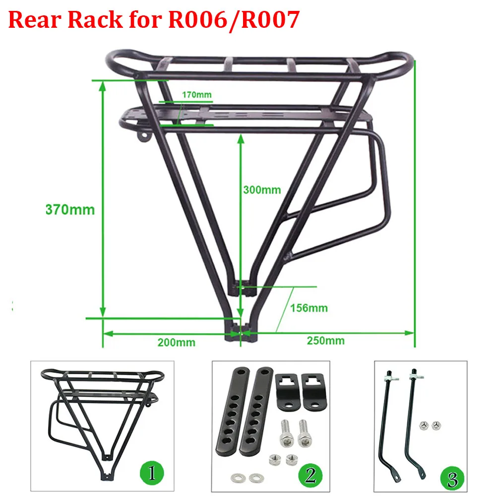 Ebike Battery 36V 18Ah 17.5Ah 13AH 15H Rear Rack Electric Bicycle Battery 18650 27100 Pack for 36V 250W 350W 500W  Motor Kit