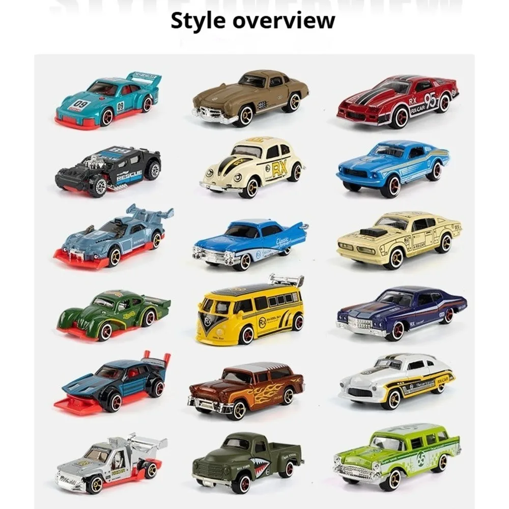 1:64 Series Racing Car Miniature Model Toys Alloy Diecas Simulation Off-road Vehicles Slide Forward Home Decoration Racing Cars
