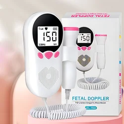 Household Doppler Fetal Portable Pregnant Baby Heart Rate Monitor 3.0MHz Pregnancy Baby Meter Fetal Sound Ultrasound Detector