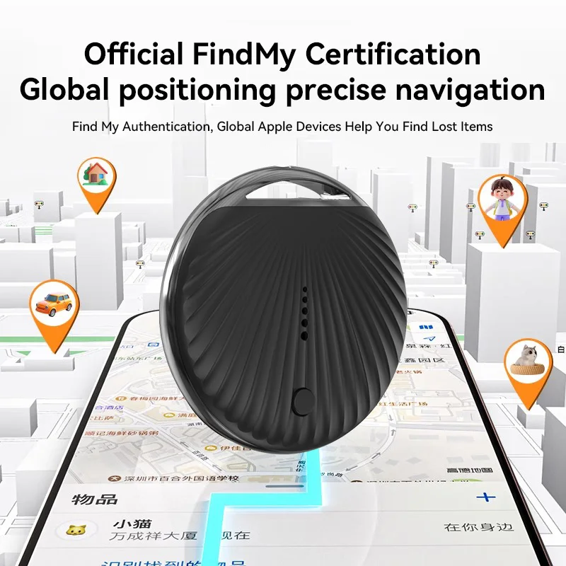 Smart GPS AirTag Tracker Anti-lost Device Key Finder IP68 Waterproof Pet Key Locator Luggage Tracker Tag Work with Apple For IOS