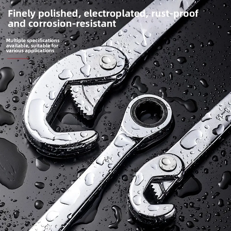 32mm Thickened Ratchet Dual-Purpose Wrench Industrial Grade 72-Tooth High Efficiency Labor-Saving Tool