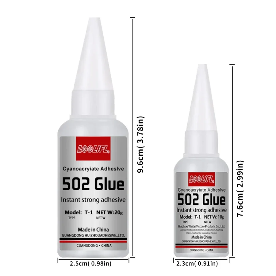 High Quality 502 Super Glue Bond Fast Universal Glue For Toys Crafts Shoes Paper Wood Plastic Fast Repairing factory direct sale