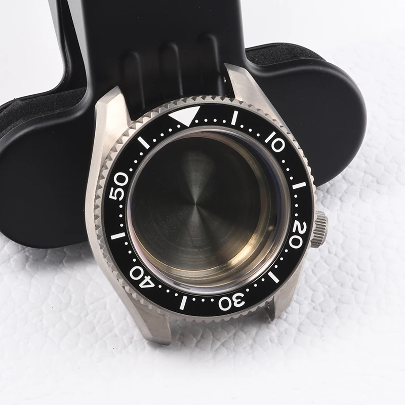 

3.8 O'clock MM300 Watch case Titanium Sapphire Glass super lume Waterproof For NH35 NH36 Automatic Movement fit Seiko mod case