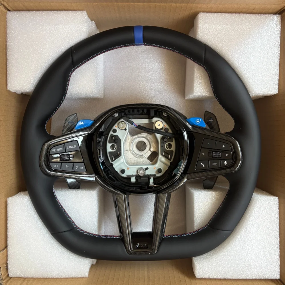CS Carbon Fiber Car Steering Wheel For BMW M40i M340i M135i X3 X4 X5 X6 G02 G05 G06 G20 G21 G22 G26 G29 G80 G81 G82 G87 F40 F44