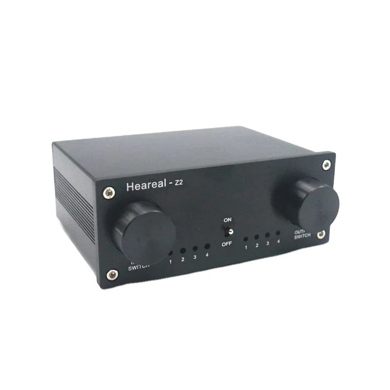 4 Input 4 Output Lossless   o Signal Switcher Switch Splitter Selector DC 12V for Amplifier   o