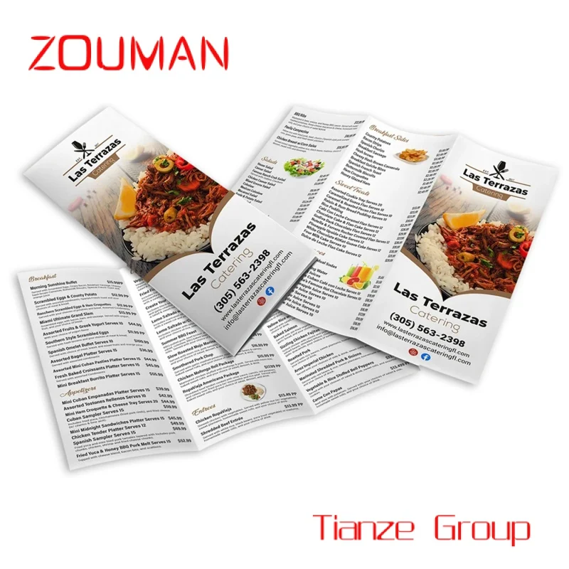 Custom , High Quality Custom Booklet Printing Business Folded Leaflet Brochure Flyer For Company Promotion