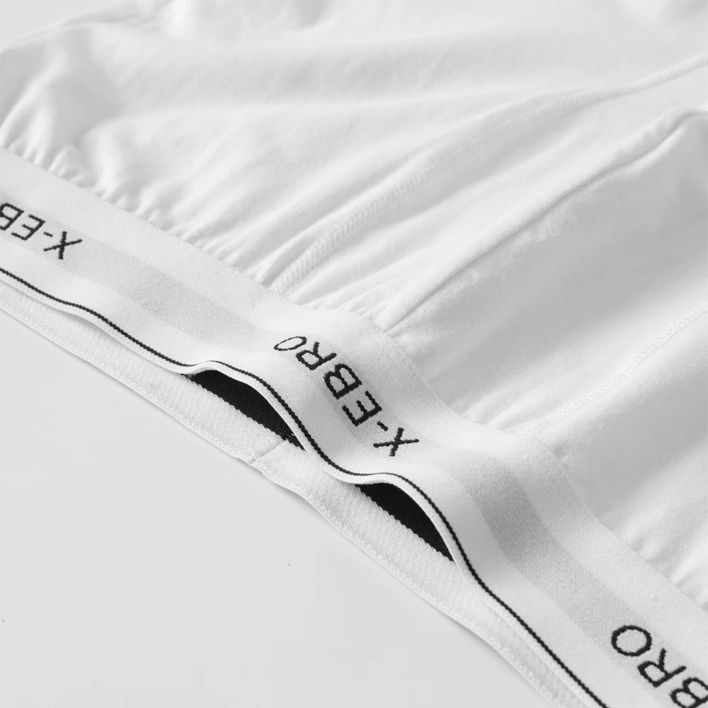 4 unidades de calzoncillos tipo bóxer de algodón blanco para hombre, de pierna larga, ropa interior masculina, bragas de alta calidad, cómodos y con un ajuste perfecto.