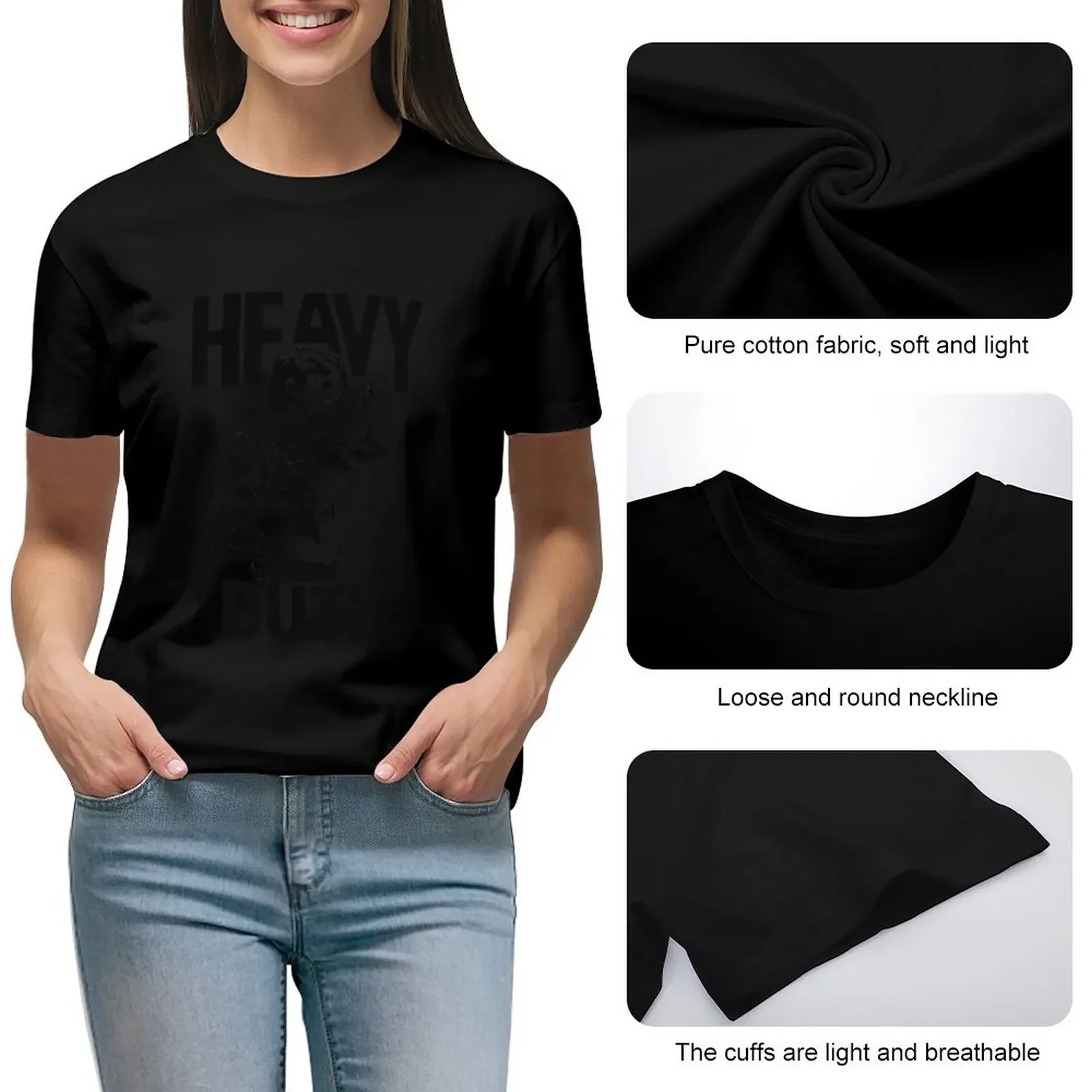 Mike Mentzer Heavy Duty Logo T-Shirt aesthetic clothes plain Female clothing korean Women's clothes