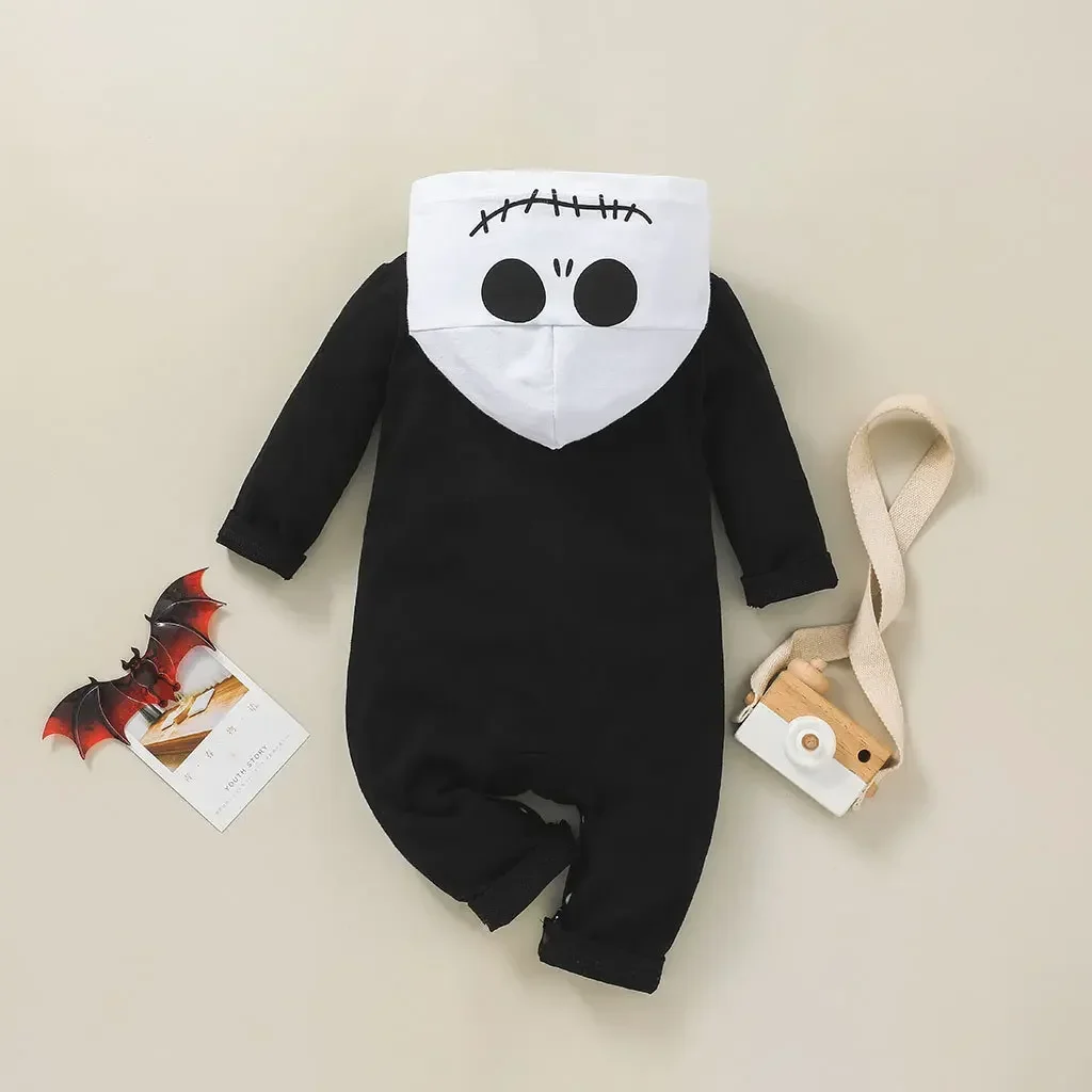 Kinderkostüm für Halloween-Rollenspiele Höhlenmensch-Steinzeit-Kostüm Totenkopf-Overall Knochen-Accessoires für Party-Aufführungen – Detail 6