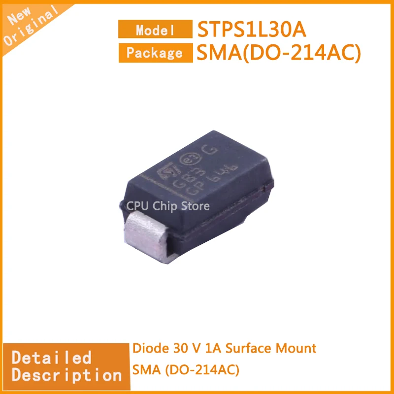 50Pcs/Lot   New Original   STPS1L30A  STPS2150A  STPS2L30A  Diode Mount SMA (DO-214AC)