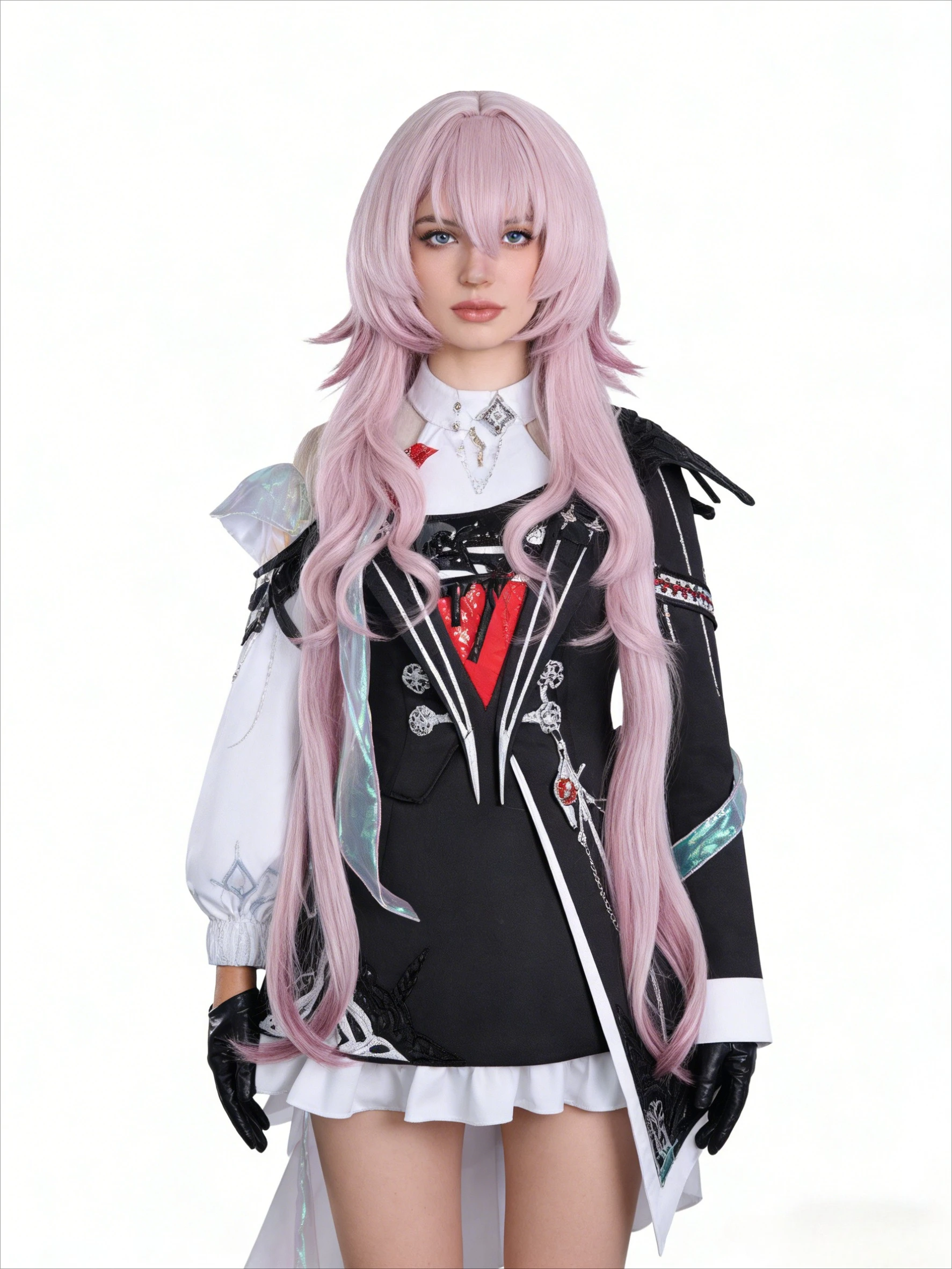 

2025 Game Honkai Star Rail Black Tower and March 7th Evernight Weng Faross Hero Ji Cosplay Game Role-playing Costume and Wig