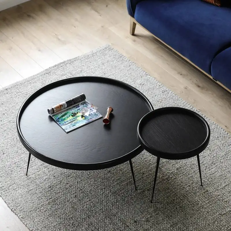 Mesa de escrita de café da manhã de madeira minimalista jardim livros nordic mesa café design tavolinetto piccolo da salotto móveis para casa