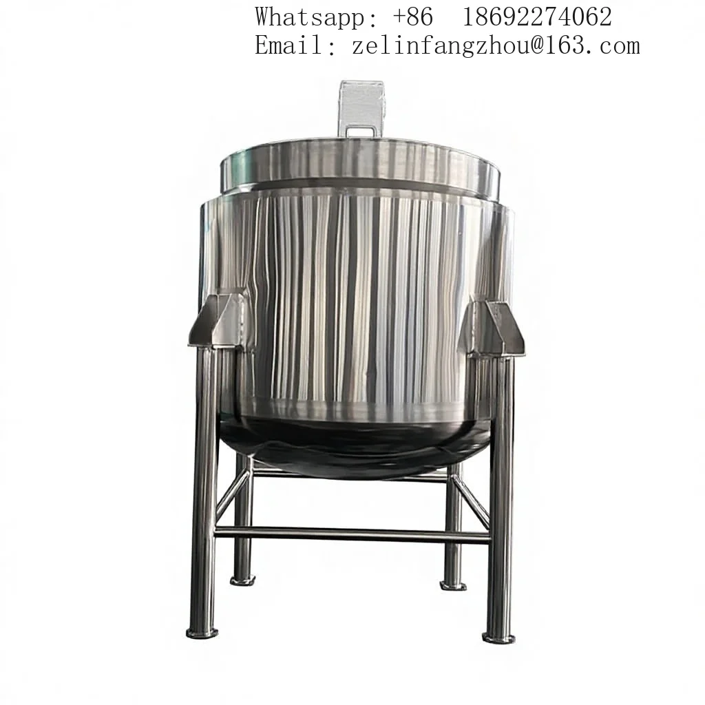 Stainless Steel Inclined Seasoning Mixing Tank for Barbecue Black Pepper Teriyaki Sauce 10-1000L Food Grade Heavy Duty