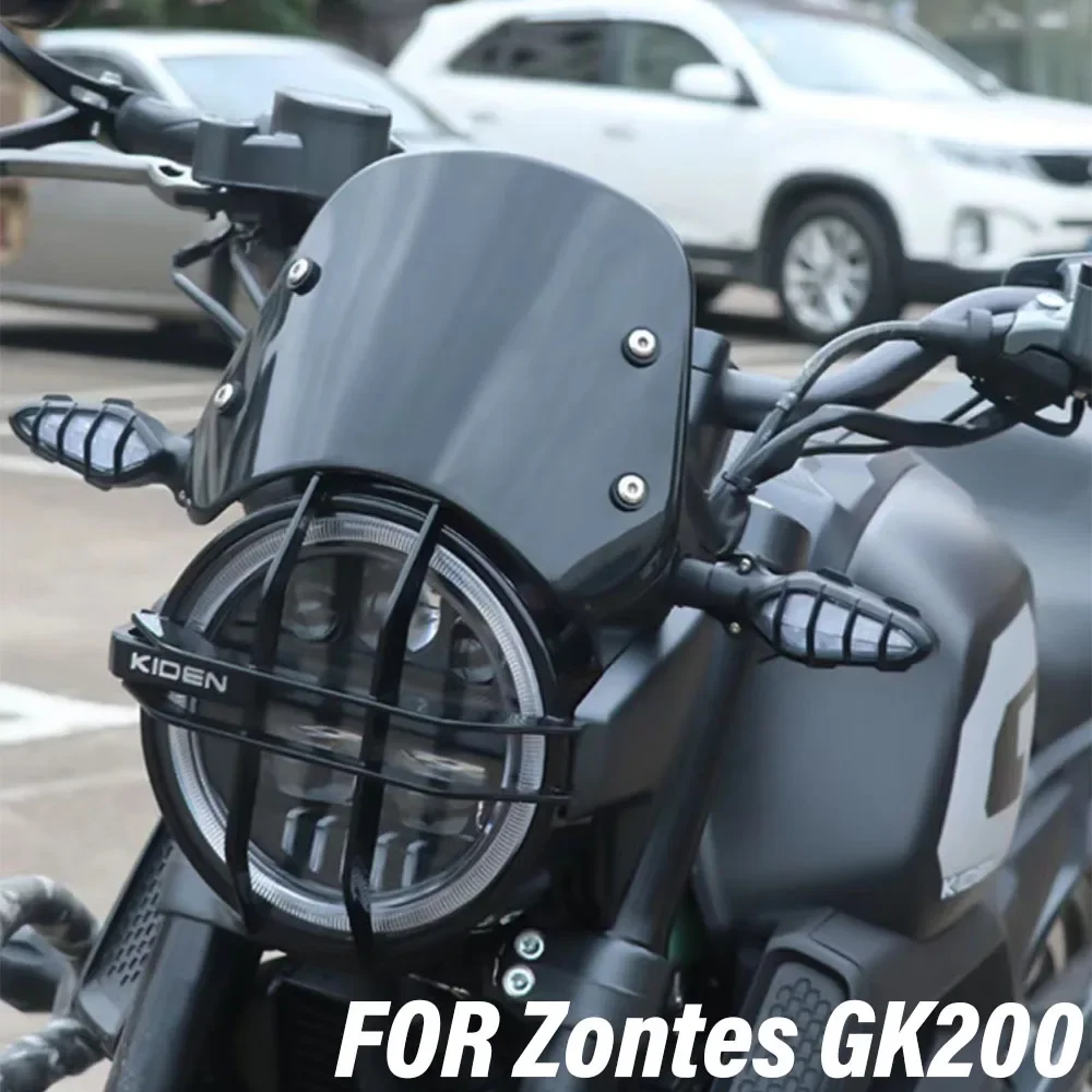 

New Motorcycle Windshield Fit Zontes GK200 200GK GK 200 Wind Shield Protection Lampshade For Zontes GK200 200GK GK 200
