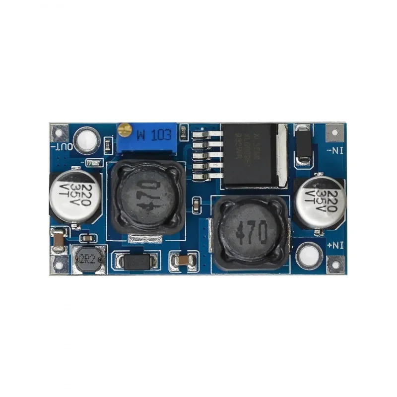 XL6009-DCBuck-Module Entrada Ampla Painel de Adaptação de Tensão Ajuste Automático de Tensão