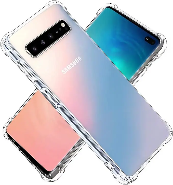 Capa transparente para Samsung Galaxy, Capa para S8, S9 Plus, S10 4G, S10 Plus, S24, S23 Ultra, S22, S21, S24 Plus, S20 FE, S7 Edge, nota 9, 10 pro