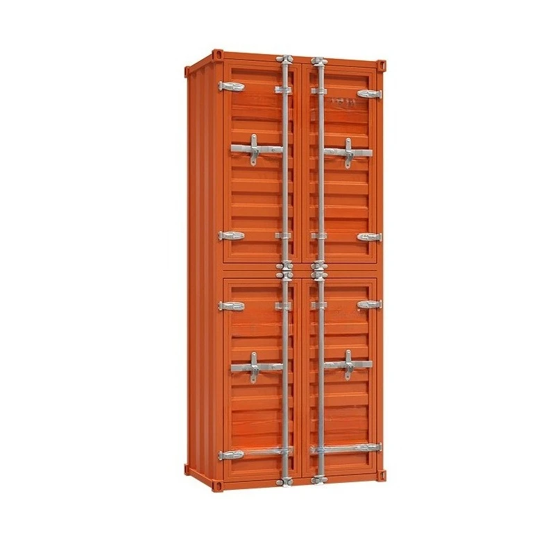 

Locker Industrial Wind Standing Cabinet Container Staff Iron Cabinet Gym Bathroom Cabinet Storage Deposit Box