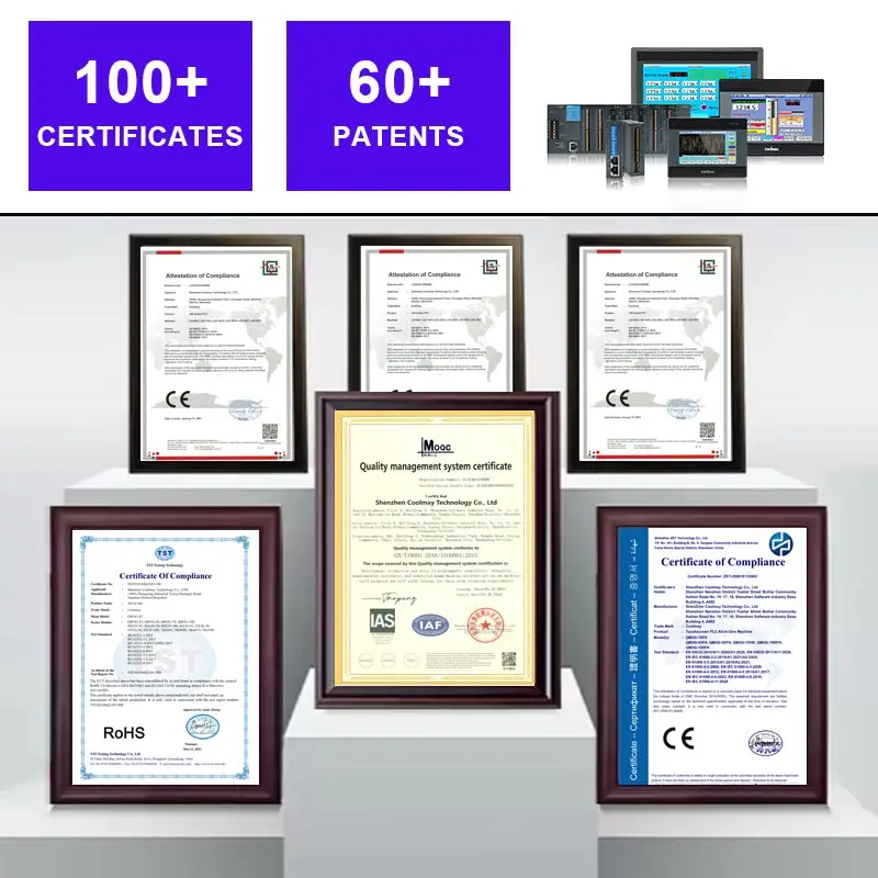 Coolmay 4.3 inch Hmi Touch Screen small size HMI connect to PLC Autamatic machine and system new Human Machine Interface upgrade