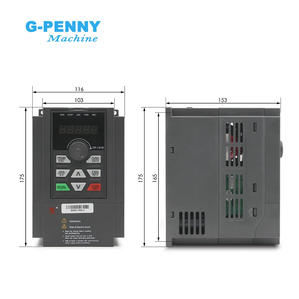 1.5KW FULING Vector inverter 220v/380v VFD 7A Frequency inverter control Variable Frequency Drive VFD 3 phase output