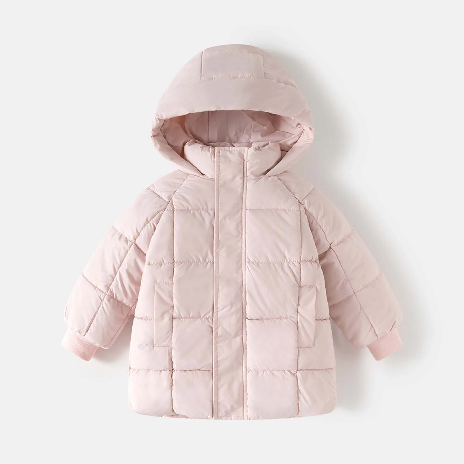 

Thick Winter Jacket for Girls Childrens Comfortable And Warm Jacket Boys And Girls Simple Hooded Baby Girls Jacket 18 Months