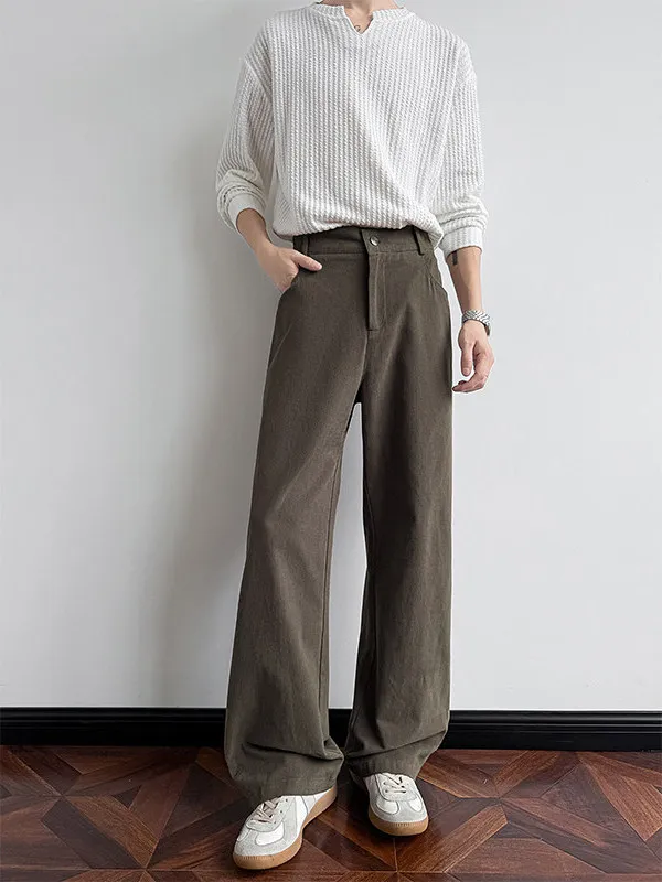 

Мужские джинсы American Sle Brown Knife, прямые, с высокой эластичностью, облегающие, повседневные брюки для осени