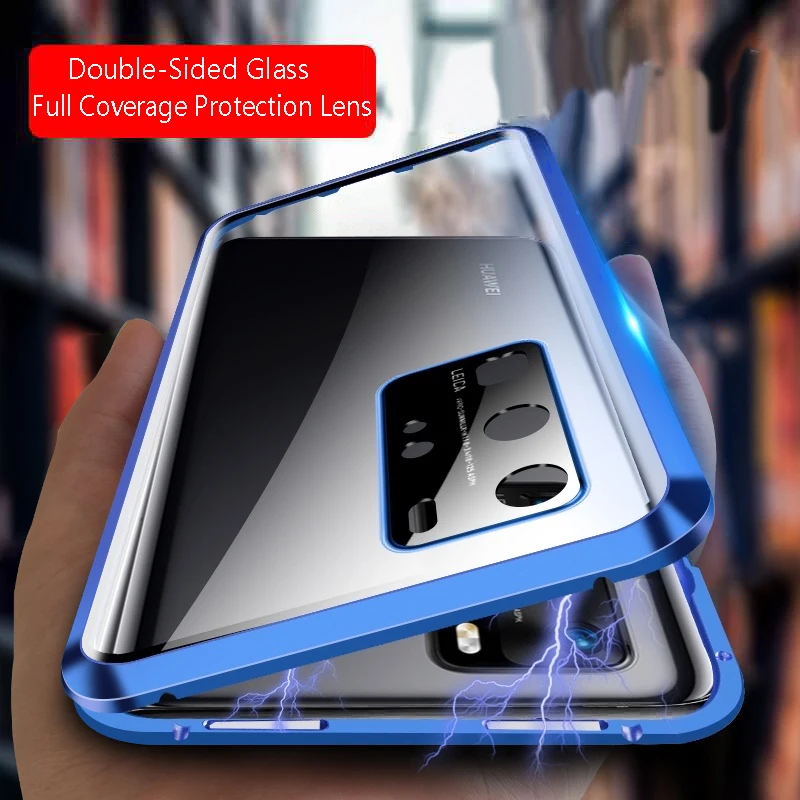 

Magnet Adsorption Cover Case For Samsung Galaxy S23 FE S23 Ultra S23 Plus Lens Protection Tempered Glass Cases Phone Cover Shell