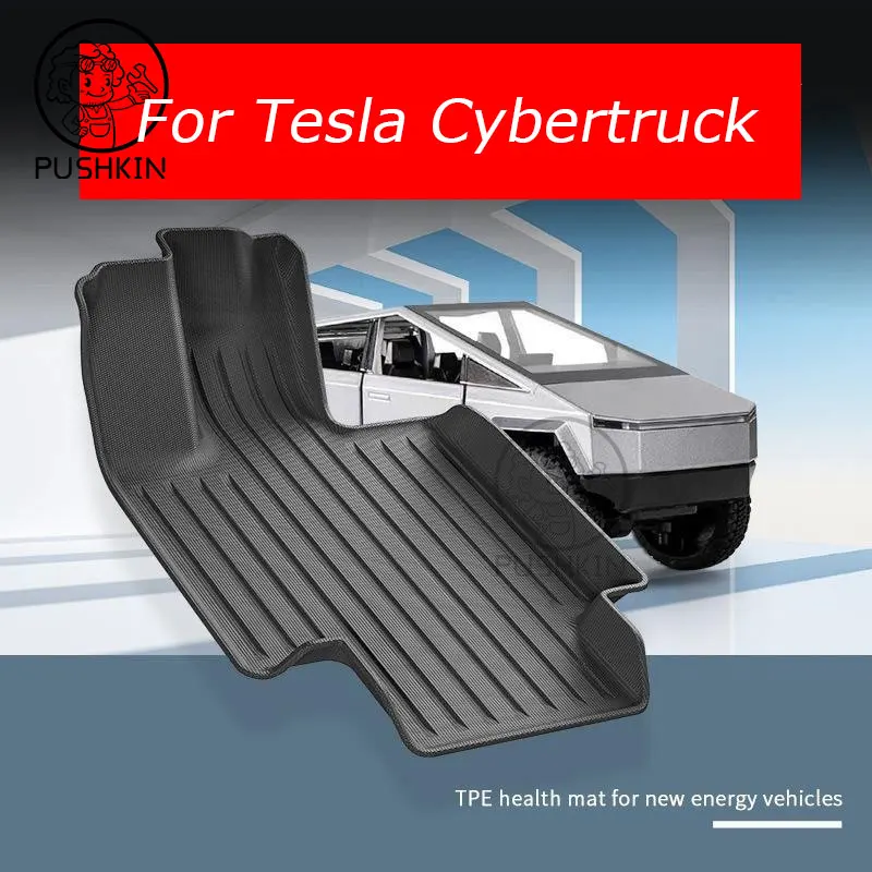 

For Tesla cybertruck 2024 2025 TPE Car Floor Mats Carpets Auto Interior Accessories Styling Decorative Parts