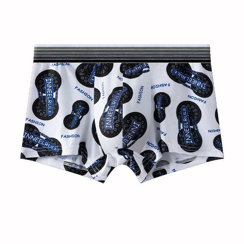 4Pcs/lot Hot Lovely Cartoon Print Man Boxers Breathable Men Underwear Sexy Panties Men\'s Boxershorts Homme Underpants