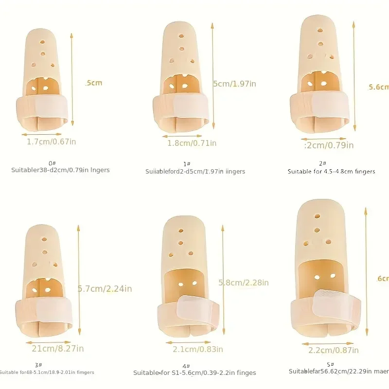 1 قطعة جبيرة إصبع بلاستيكية لإصبع الزناد ، دعامة دعم جبيرة الإبهام لاستقامة وحماية الإصابات ، اطلب حجمًا لأعلى #3