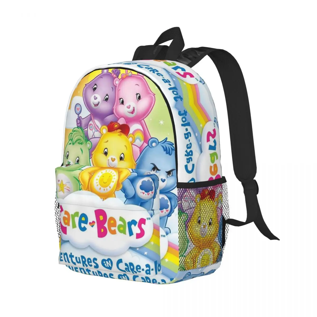 Care Bears 15-Inch Waterproof Backpack - Lightweight Travel Bag with Multiple Pockets for Organization