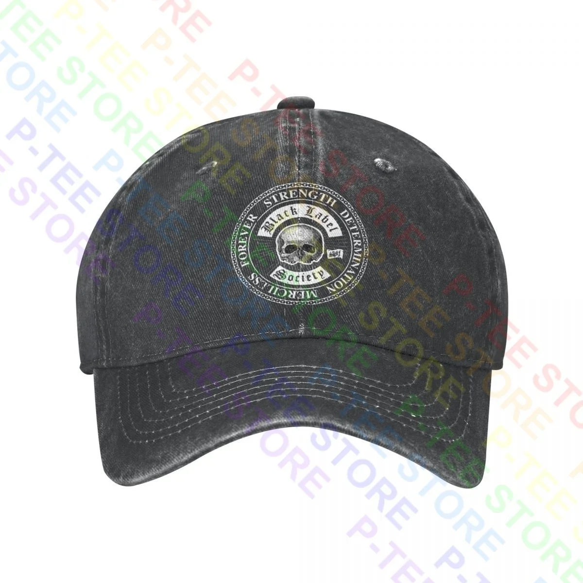 

Black Label Society Zakk Wylde Strength Rock Washed Denim Baseball Cap Trucker Hats Top Hot Selling