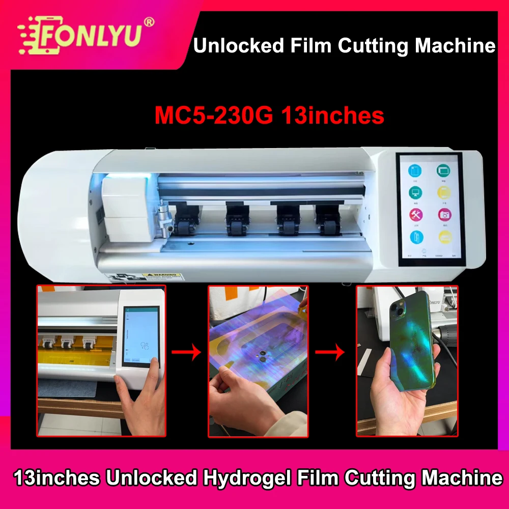 

FONLYU Mobile Phone Hydrogel Film Curved Screen Film Cutting Machine Film Laminating for Vacuum Film Coating Wrapping Machine