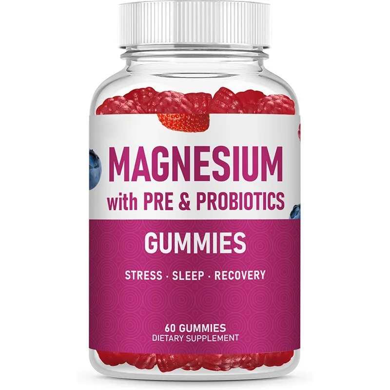 

Probiotic Magnesium Glycinate Gummies Daily Nutritional Supplement Gut Health Support